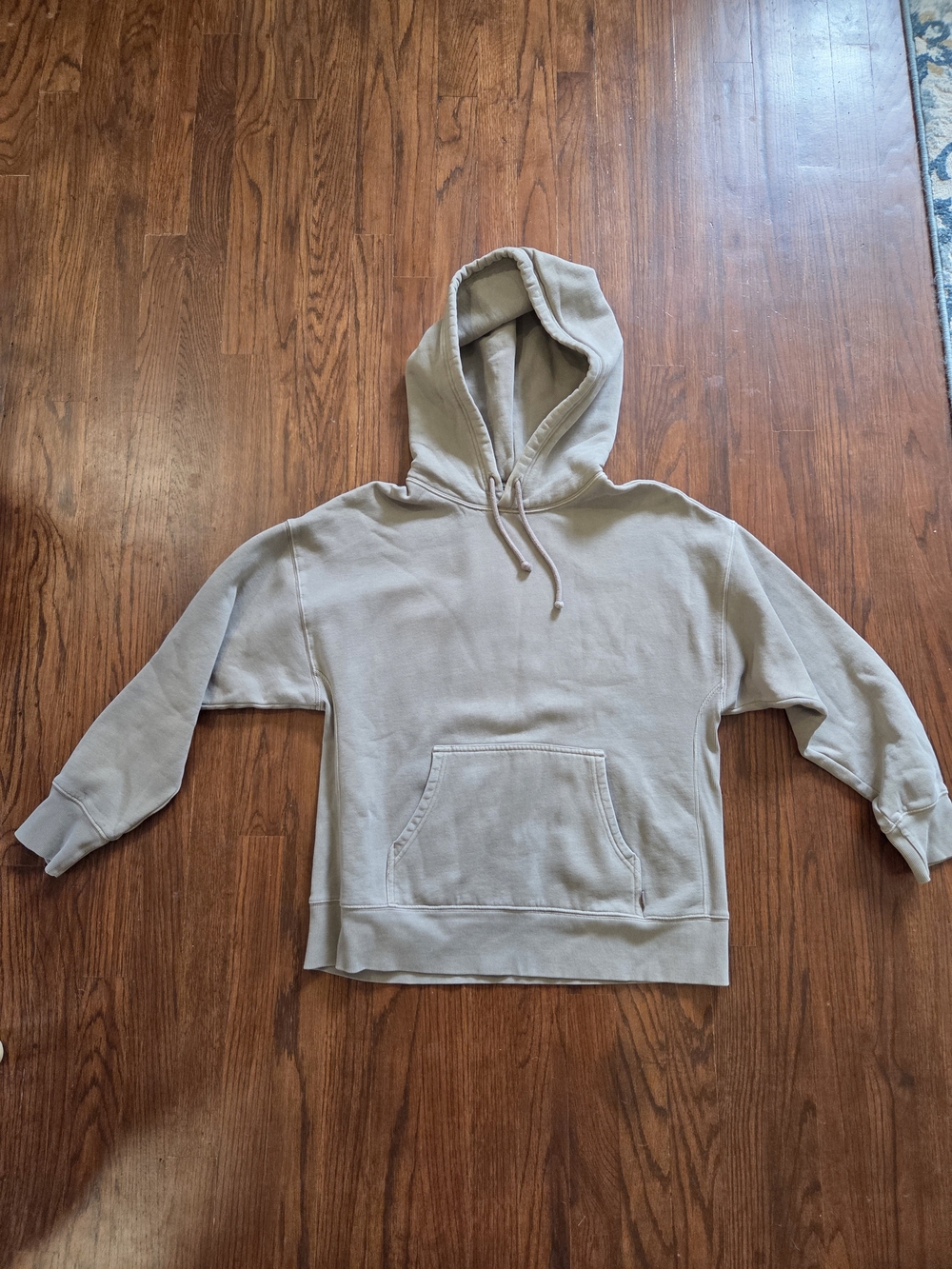 TNA- Aritzia- Beige Tan Cream Hooded Sweatshirt - Hoodie - Size 1